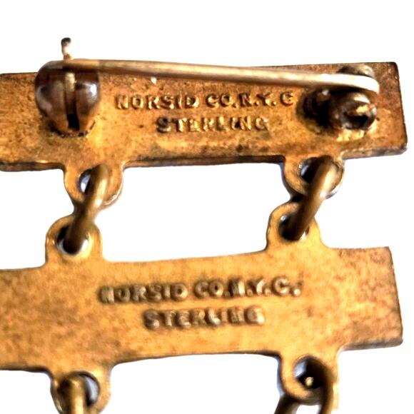 WWll Army Air Forces 1000 Hours Flight Award Norsic Co NYC Sterling 925 Medal - Picture 7 of 7